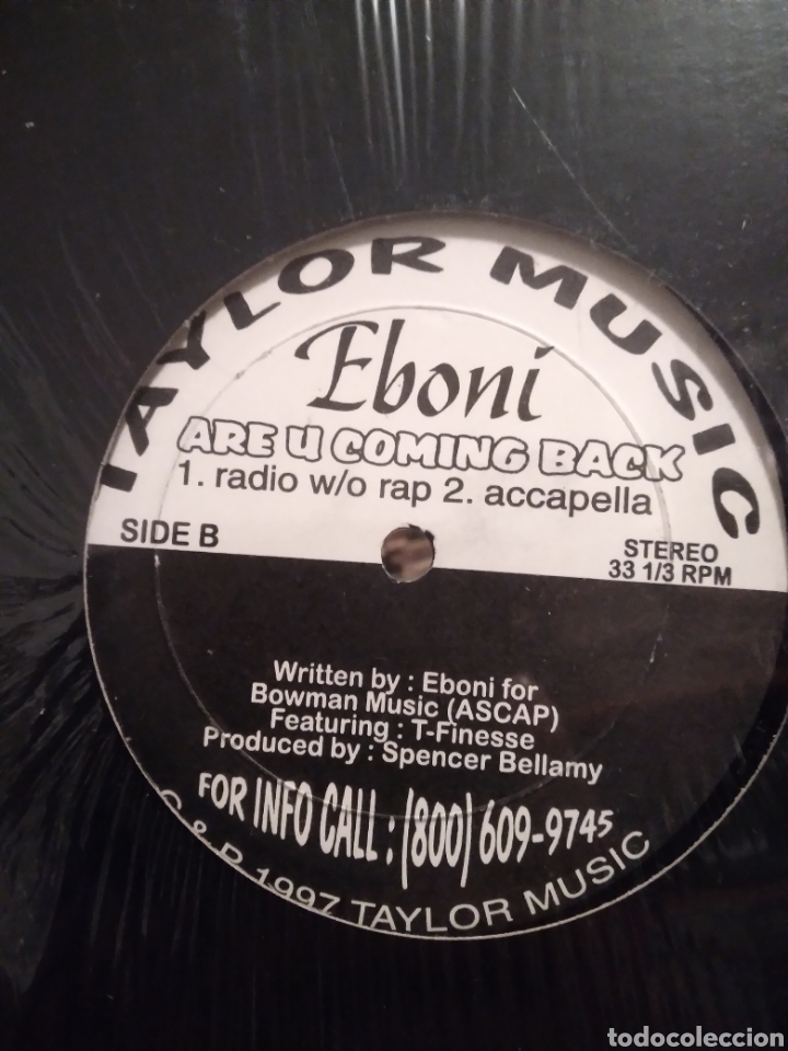 Discos de vinilo: EBONI &rdquo;ARE U COMING BACK&rdquo; US.97 - Foto 1