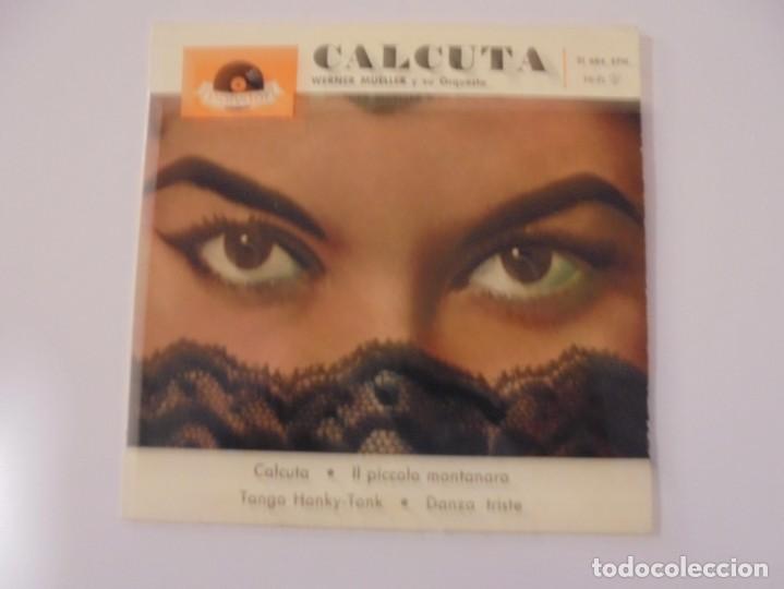 Discos de vinilo: CALCUTA. WERNER MUELLER Y SU ORQUESTA. SINGLE POLYDOR. - Foto 1