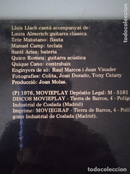 Discos de vinilo: LLUIS LLACH BARCELONA GENER DE 1976 - Foto 4