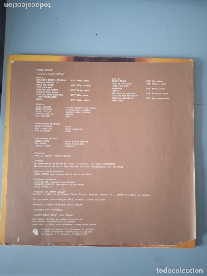 Discos de vinilo: ROLLING STONES GOAT&acute;S HEAD SOUP - Foto 4