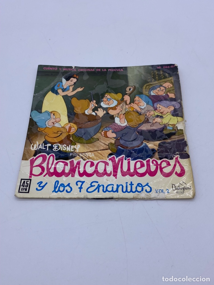 Discos de vinilo: Blancanieves y los 7 enan&iacute;tos single 1962 - Foto 1