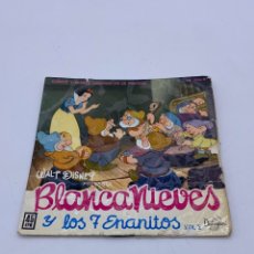 Discos de vinilo: BLANCANIEVES Y LOS 7 ENANÍTOS SINGLE 1962. Lote 321586468