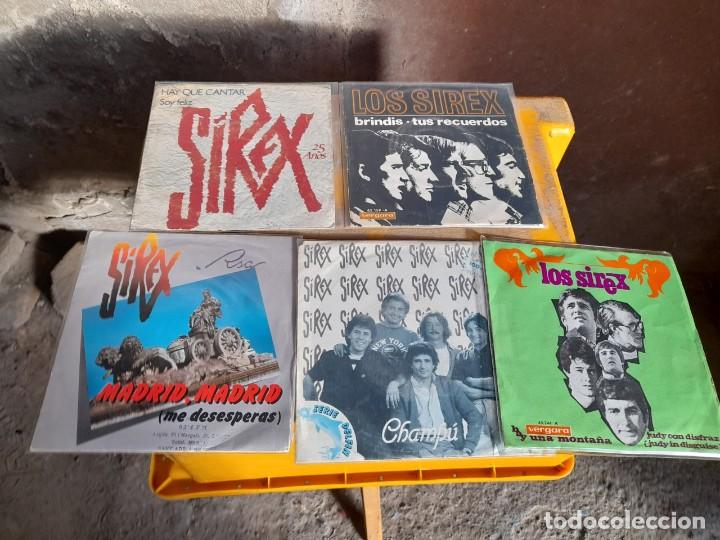 Discos de vinilo: LOTE DE 5 SINGLES DE LOS SIREX - Foto 1