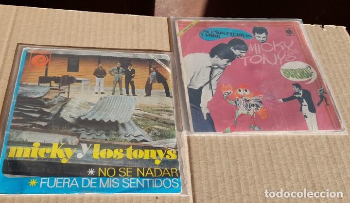 Discos de vinilo: LOTE DE 2 SINGLES DE MICKY Y LOS TONYS - Foto 1