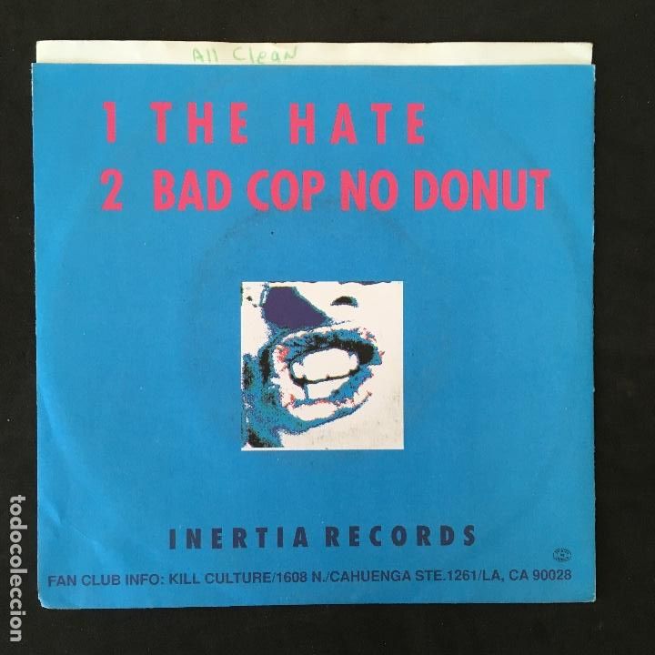 Discos de vinilo: VINILO SINGLE - THE HATE - KILL CULTURE - INERTIA 1995 - Foto 2