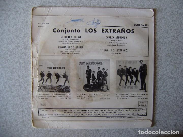 Discos de vinilo: LOS EXTRA&Ntilde;OS.SE BURLO DE MI + 3...DIFICIL - Foto 2