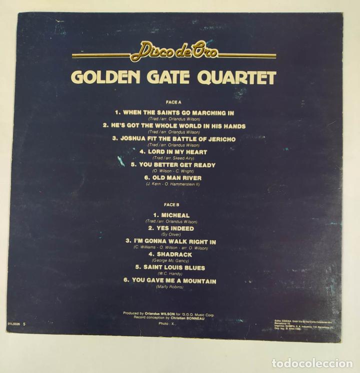 Discos de vinilo: GOLDEN GATE QUARTET - DISCO DE ORO. LP. TDKLP10 - Foto 2