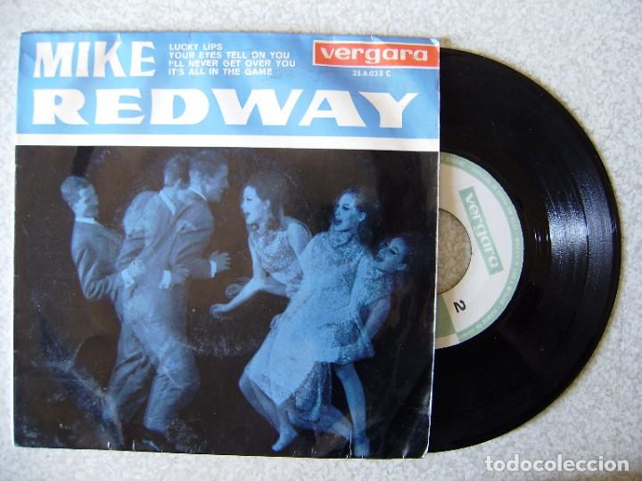 Discos de vinilo: MIKE REDWAY.LUCKY LIPS + 3...ESCASO - Foto 1