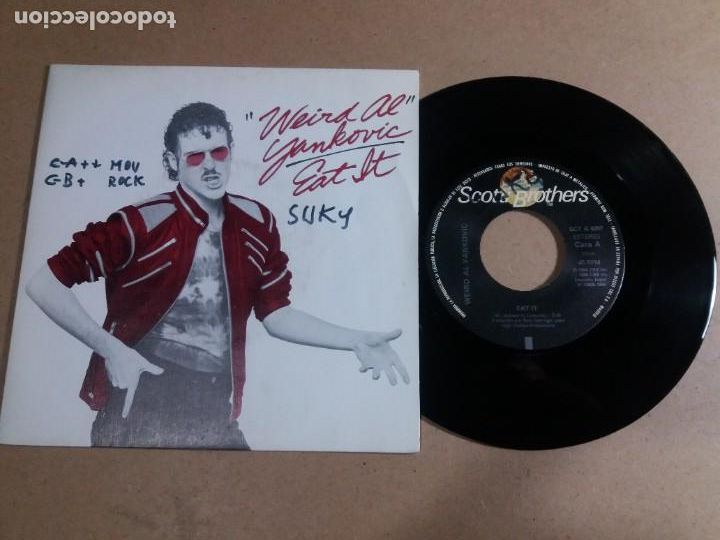 Discos de vinilo: WEIRD AL YANKOVIC / EAT IT / SINGLE 7 PULGADAS - Foto 1