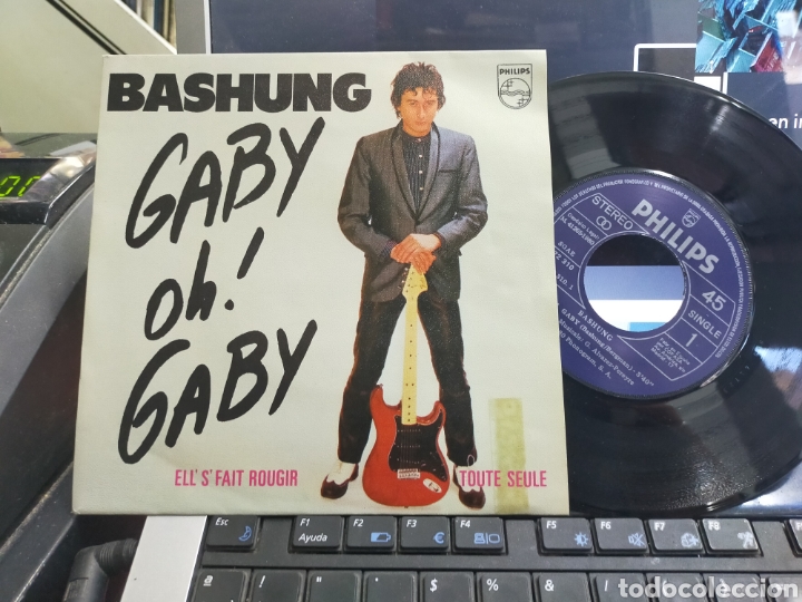 Discos de vinilo: Bashung single Gaby oh! Gaby Espa&ntilde;a 1980 - Foto 1