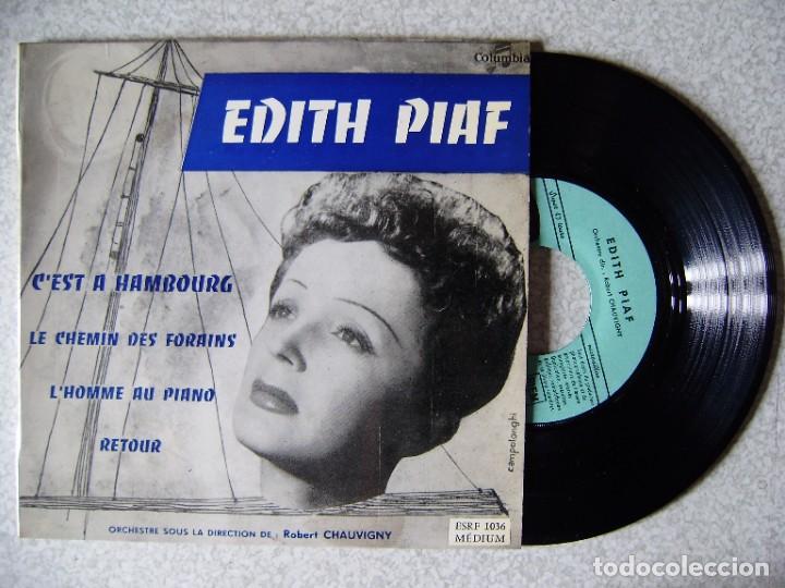 Discos de vinilo: EDITH PIAF.C&acute;EST A HAMBOURG + 3 - Foto 1