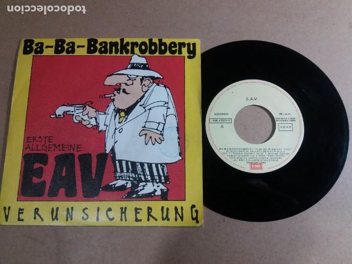 Discos de vinilo: E.A.V. / BA-BA-BANKROBBERY / SINGLE 7 PULGADAS - Foto 1