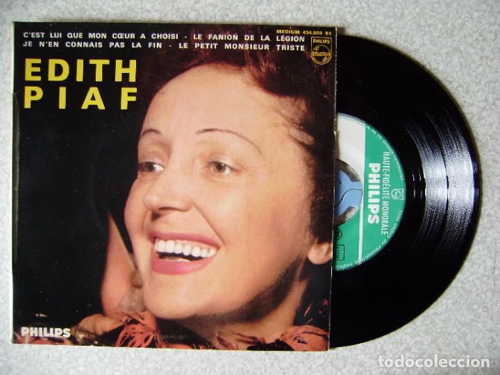 Discos de vinilo: EDITH PIAF.C&acute;EST LUI QUE MON CEUR A CHOISI + 3 - Foto 1