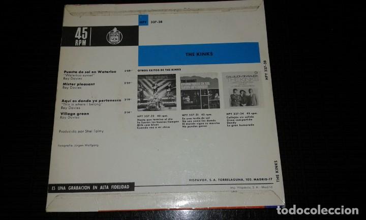 Discos de vinilo: THE KINKS, PUESTA DE SOL EN WATERLOO - Foto 2