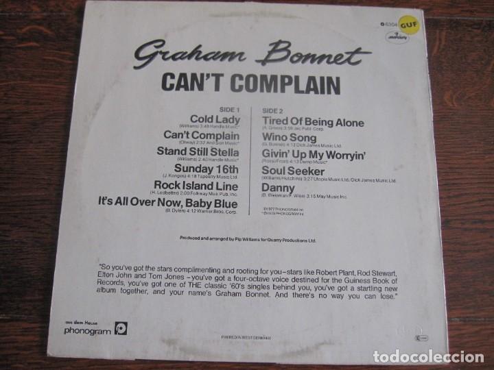 Discos de vinilo: GRAHAM BONNET `Can&acute;t complain&acute; - Foto 2