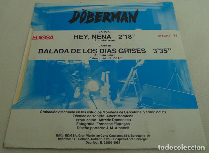 Discos de vinilo: DOBERMAN - HEY NENA - SINGLE EDIGSA 1981 - Foto 2
