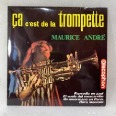 Discos de vinilo: SINGLE MAURICE ANDRÉ ÇA C'EST DE LA TROMPETTE - RAPSODIA EN AZUL - ESPAÑA - AÑO 1964