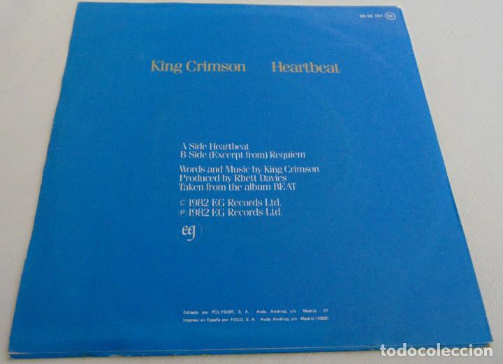Discos de vinilo: King Crimson &ndash; Heartbeat - SINGLE 1952 - Foto 2