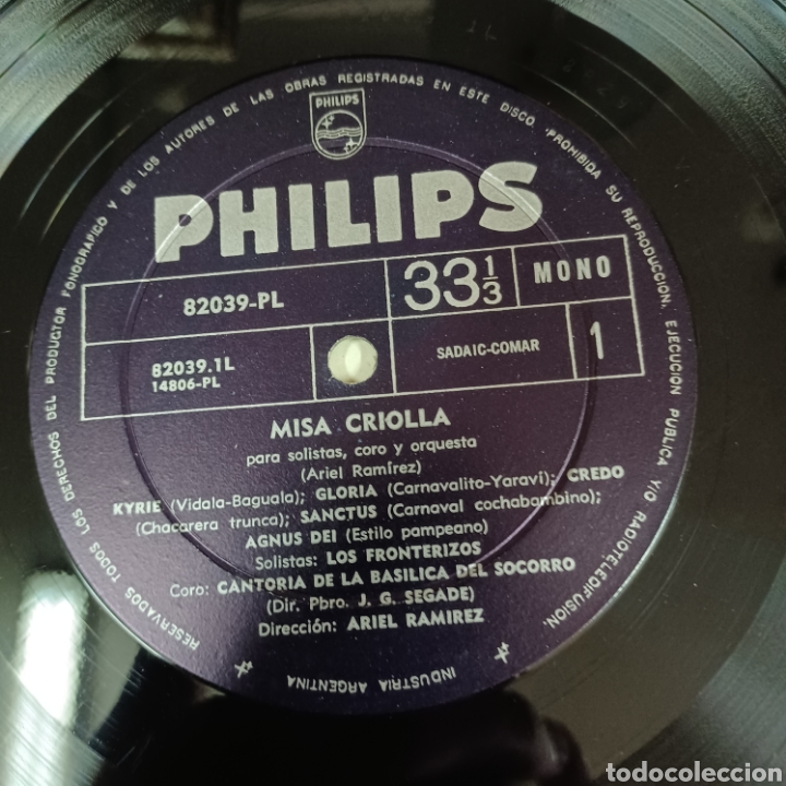 Discos de vinilo: MISA CRIOLLA - LOS FRONTERIZOS - Foto 3
