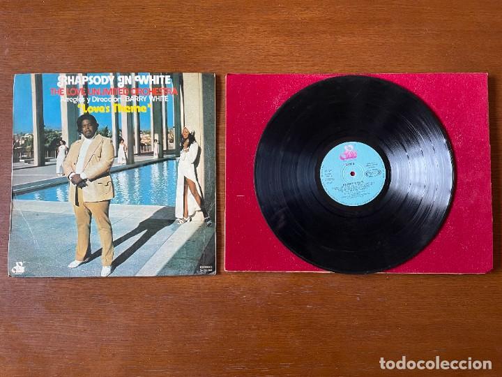 Discos de vinilo: DISCO VINILO RHAPSODY IN WHITE THE LOVE UNLIMITED ORCHESTA &rdquo;LOVES THEME&rdquo;