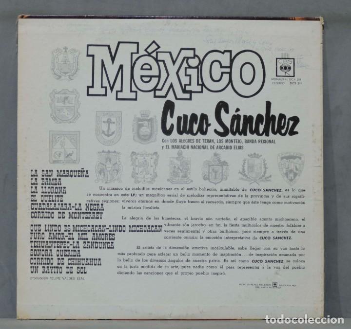 Discos de vinilo: LP. MEXICO. CUCO SANCHEZ - Foto 2