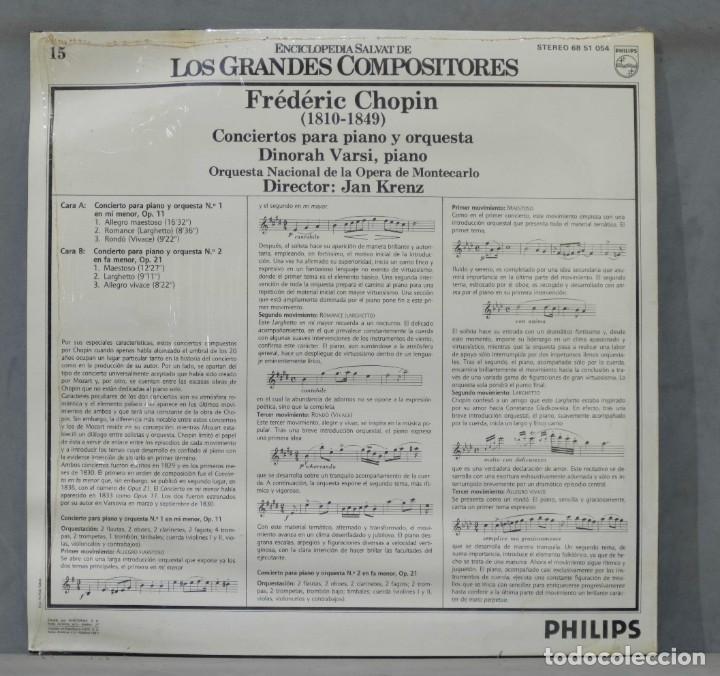 Discos de vinilo: LP. CHOPIN. GRANDES COMPOSITORES. 15 - Foto 2