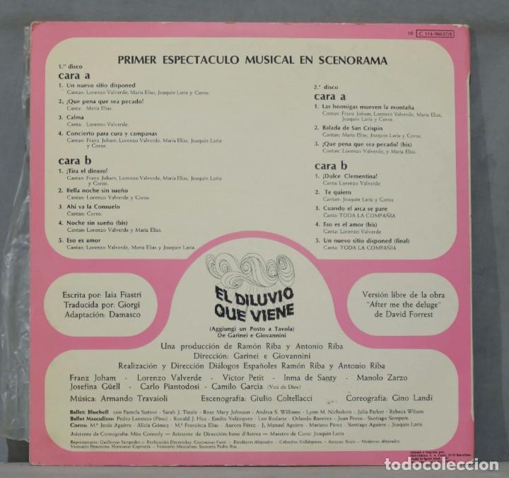 Discos de vinilo: LP. EL DILUVIO QUE VIENE - Foto 2