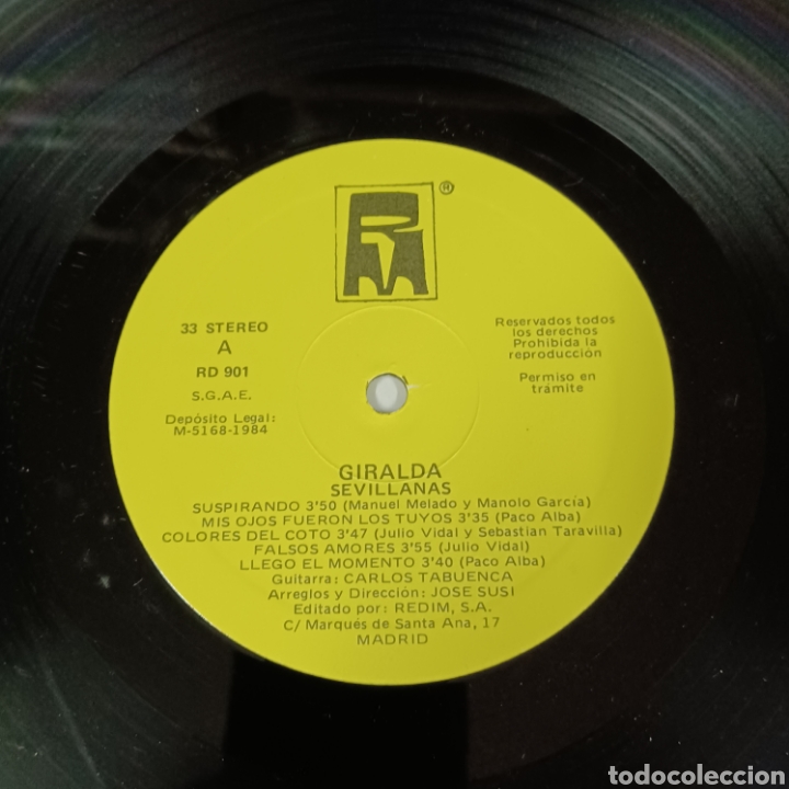 Discos de vinilo: LA GIRALDA - CARMELA ES LA COPLA - Foto 3