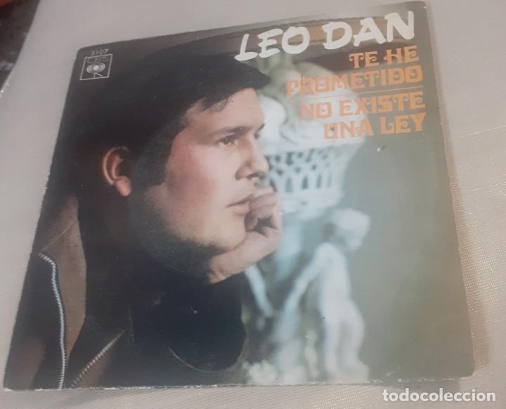 Discos de vinilo: single de Leo dan Te he prometido - Foto 1