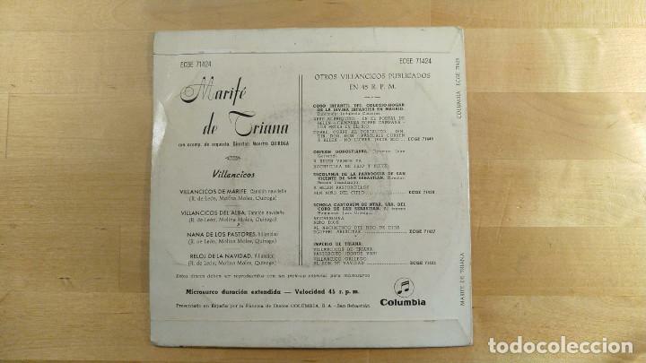 Discos de vinilo: Marif&eacute; De Triana &ndash; Villancicos - Foto 4