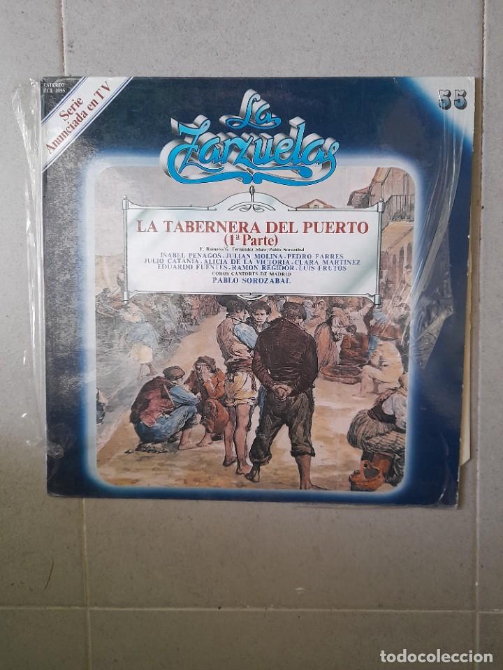 Discos de vinilo: Disco de m&uacute;sica vinilo LP La taberna del puerto Isabel penagos Juli&aacute;n Molina pedro Ferres tabernera