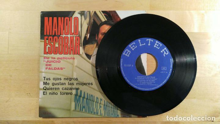 Discos de vinilo: Manolo Escobar &ndash; Tus Ojos Negros - Foto 3