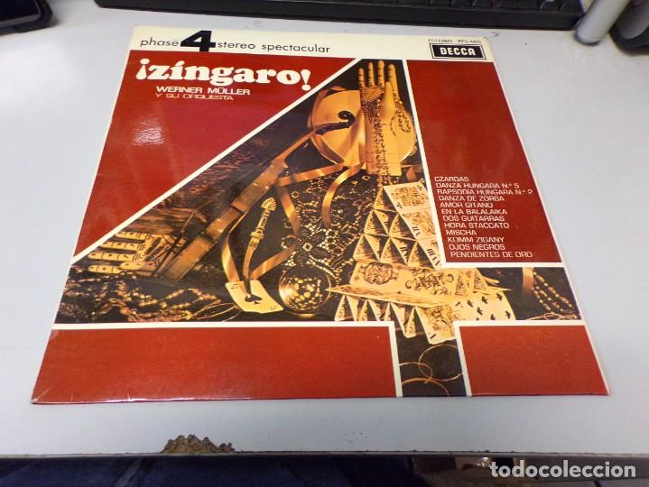 Discos de vinilo: DISCO WERNER M&Uuml;LLER Y SU ORQUESTA. &iexcl;ZINGARO! DECCA - Foto 1