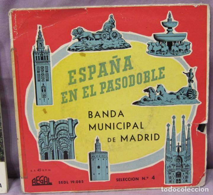 Discos de vinilo: Discos PASODOBLE, 1 LP y 3 Singles. - Foto 4