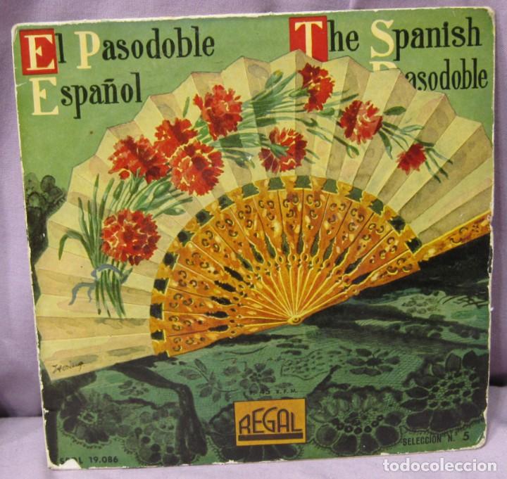 Discos de vinilo: Discos PASODOBLE, 1 LP y 3 Singles. - Foto 5