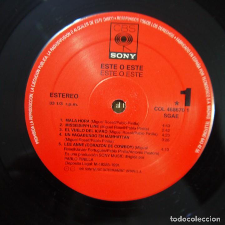 Discos de vinilo: ESTE O ESTE - ESTE O ESTE - LP 1992 - Foto 2