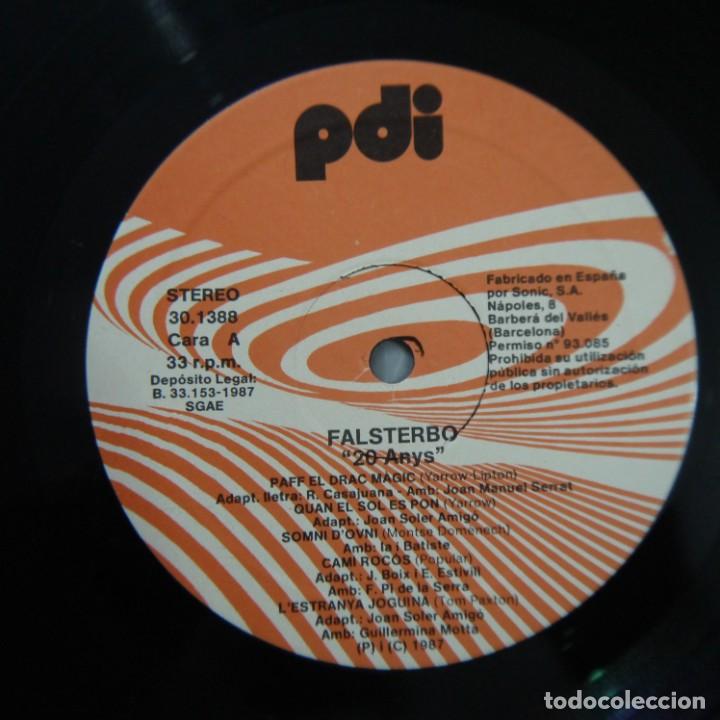 Discos de vinilo: FALSTERBO - VINT ANYS - LP 1987 - Foto 2
