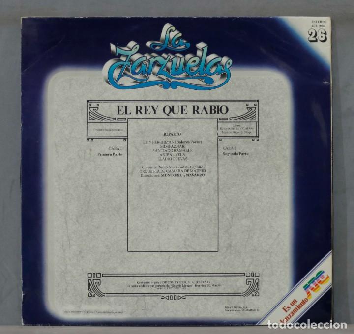 Discos de vinilo: LP. EL REY QUE RABIO. LA ZARZUELA. 26 - Foto 2