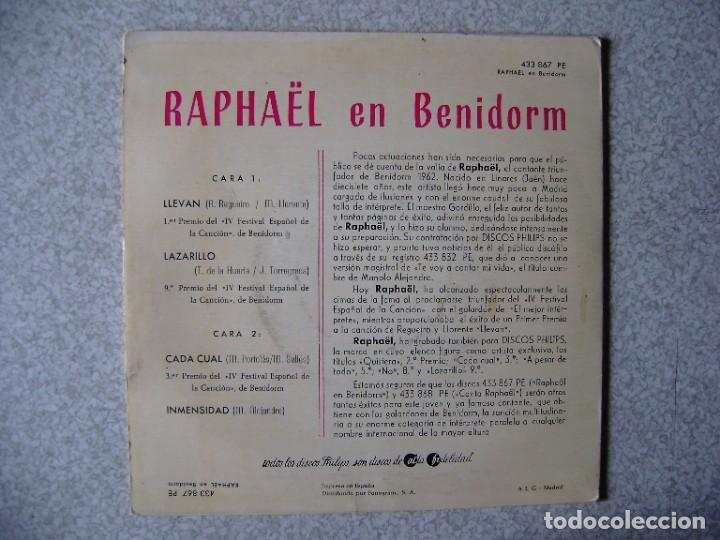 Discos de vinilo: RAPHAEL EN BENIDORM.LLEVAN + 3 - Foto 2