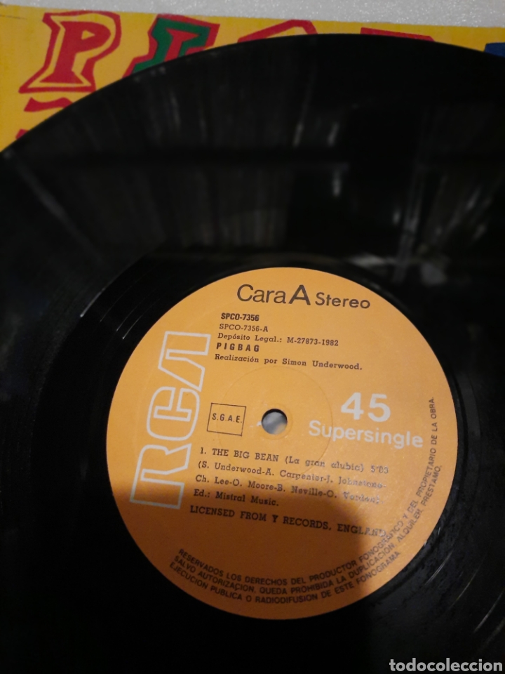 Discos de vinilo: PIGBAG - THE BIG BEAN - Foto 4