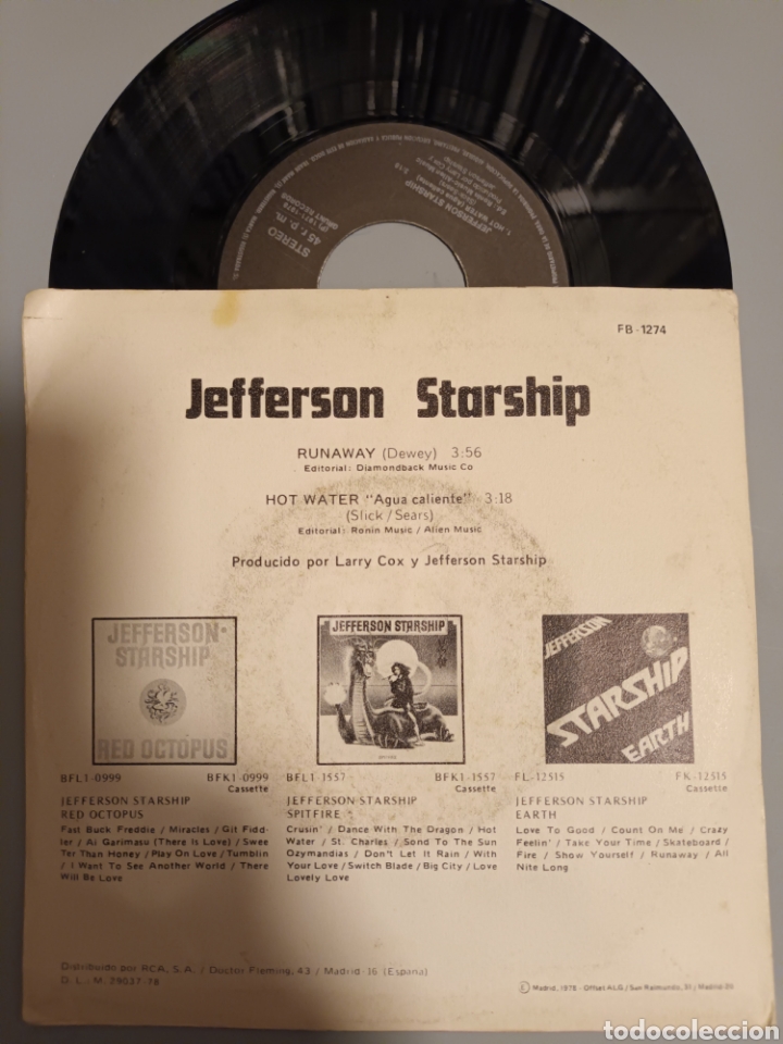 Discos de vinilo: Jefferson starship - Foto 2