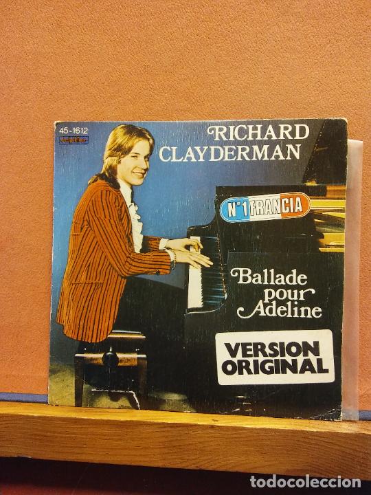 Discos de vinilo: SINGLE. RICHARD CLAYDERMAN. BALLADE POUR ADELINE. - Foto 1