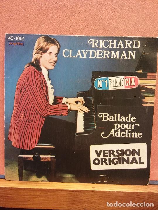 Discos de vinilo: SINGLE. RICHARD CLAYDERMAN. BALLADE POUR ADELINE. - Foto 1