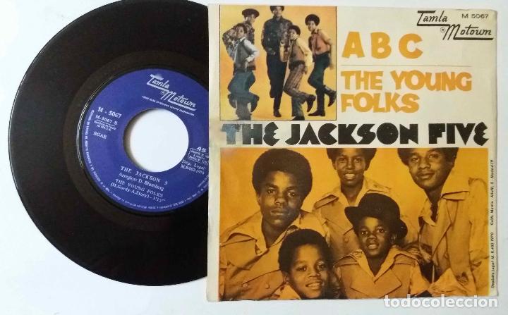 Discos de vinilo: THE JACKSON FIVE (MICHAEL JACKSON), ABC. SINGLE ORIGINAL ESPA&Ntilde;A A&Ntilde;O 1970 - Foto 2