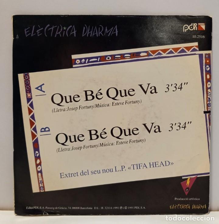 Discos de vinilo: ELECTRICA DHARMA - QUE B&Eacute; QUE VA. VINILO 7 (Single). CCM1 - Foto 2