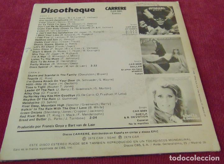 Discos de vinilo: DISCOTHEQUE INTRO DISCO - SINGLE 1979 - Foto 2