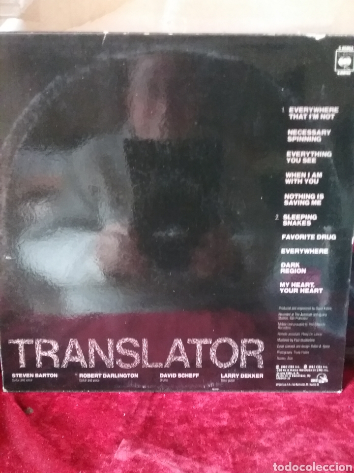 Discos de vinilo: TRANSLATOR 1981 CBS Records Spain - Foto 2