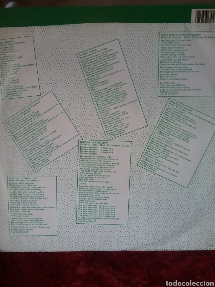 Discos de vinilo: The HITMEN ( U.K.) 1981 CBS .USA - Foto 3