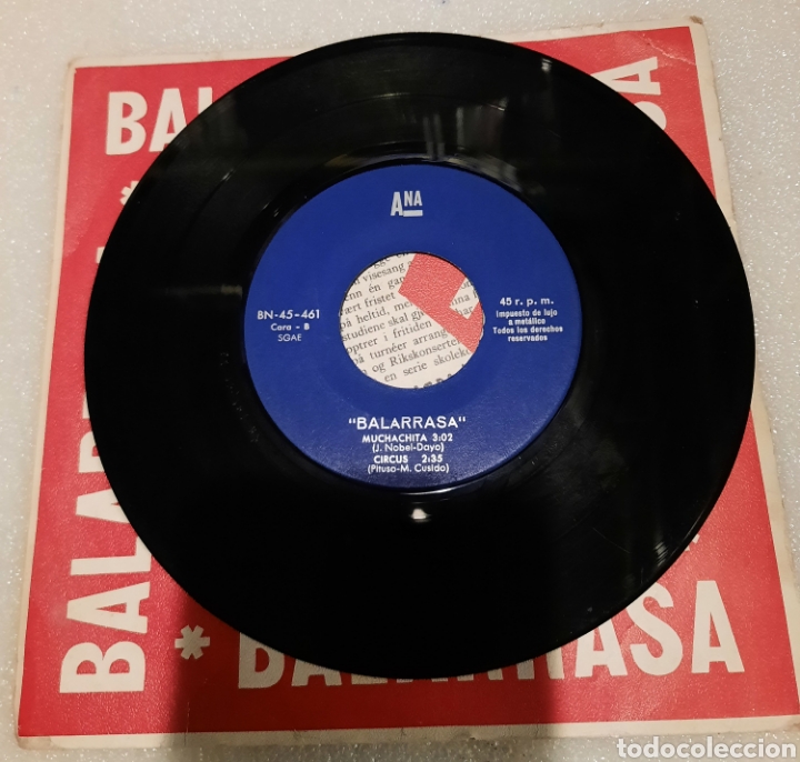 Discos de vinilo: BALARRASA - ALGO MAGICO + 3 - Foto 3
