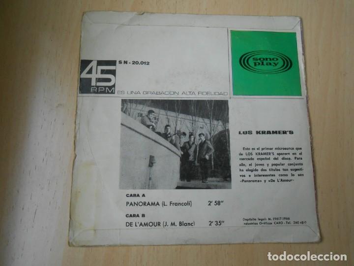 Discos de vinilo: KRAMER&acute;S, LOS, SG, PANORAMA + 1, A&Ntilde;O 1966 - Foto 2